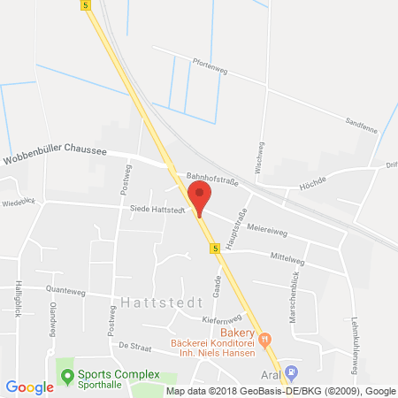 Standort der Autogas Tankstelle: HEM Tankstelle in 25856, Hattstedt