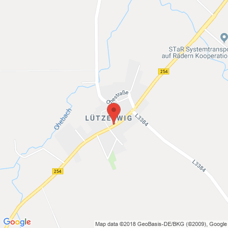 Position der Autogas-Tankstelle: Agip LOMO in 34576, Homberg (Efze)-Lützelwig