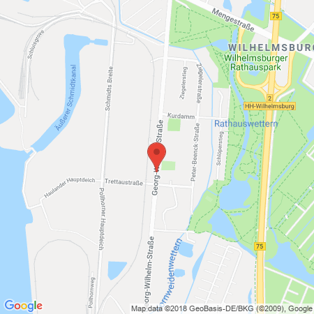 Standort der Autogas Tankstelle: Nordoel Tankstelle Hamburg in 21107, Hamburg-Wilhelmsburg