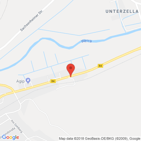 Standort der Autogas Tankstelle: Agip Tankstelle und KFZ-Service Wilfried Barth in 36404, Vacha