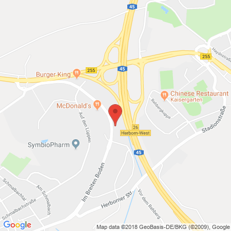 Position der Autogas-Tankstelle: Propan - Gas Scheld in 35745, Herborn - West