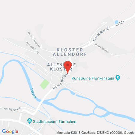Standort der Autogas Tankstelle: Rhön Tank u. Servicecenter Hellmig in 36433, Kaltennordheim