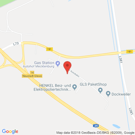 Standort der Autogas Tankstelle: Autohof Mecklenburg - Hoyer Energie-Service in 19306, Neustadt-Glewe