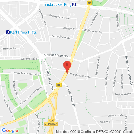 Standort der Autogas Tankstelle: OMV Tank und Waschcenter in 81669, München