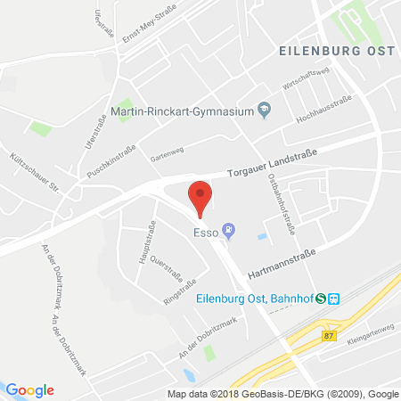 Standort der Autogas Tankstelle: Esso Tankstelle in 04838, Eilenburg