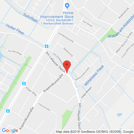 Position der Autogas-Tankstelle: Aral Autocenter von der Lieth in 28357, Bremen