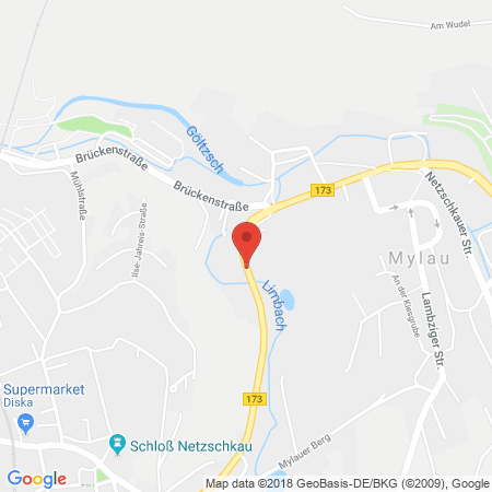 Standort der Autogas Tankstelle: Calpam Tankstelle in 08491, Netzschkau