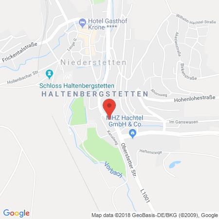 Standort der Autogas Tankstelle: BAGeno Raiffeisen eG in 97996, Niederstetten
