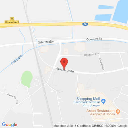 Standort der Autogas Tankstelle: Auto-Service-Hanau in 63452, Hanau