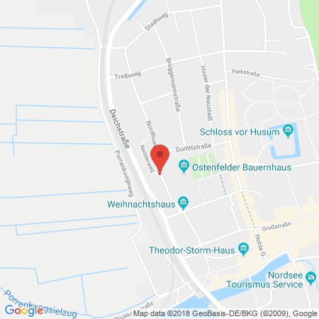 Position der Autogas-Tankstelle: Freie Tankstelle Goldschmidt in 25813, Husum