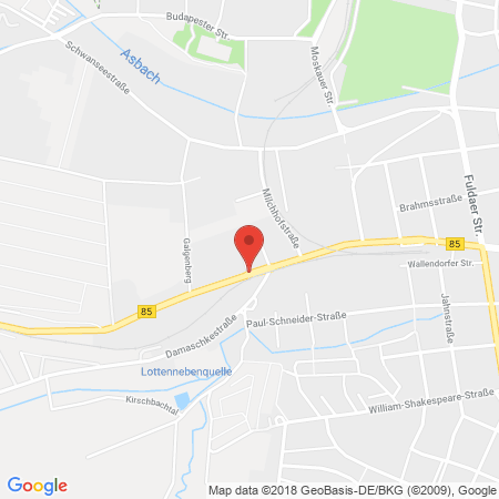 Position der Autogas-Tankstelle: HEM Tankstelle in 99427, Weimar