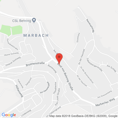 Standort der Autogas Tankstelle:  Esso Tankstelle Merte & Naumann GbR in 35041, Marburg-Marbach