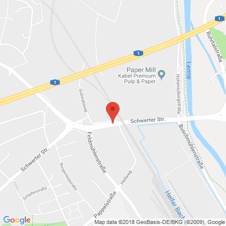 Position der Autogas-Tankstelle: Gasvertrieb Hagen S & E - Inh. Jovan Vujicic in 58099, Hagen