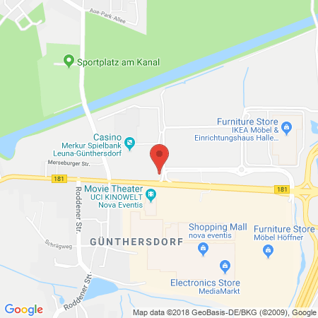 Position der Autogas-Tankstelle: Aral Tankstelle Eckbert Friedrich in 06237, Günthersdorf