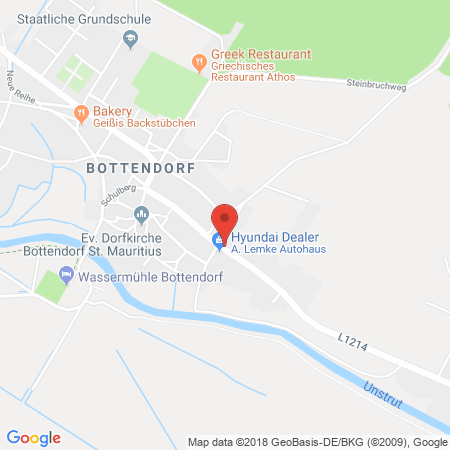 Position der Autogas-Tankstelle: Autohaus Lemke in 06571, Rossleben-Bottendorf