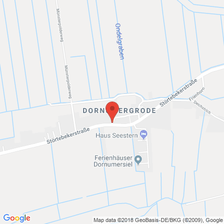 Position der Autogas-Tankstelle: Automobile Jacobsen in 26553, Dornum-Dornumergrode