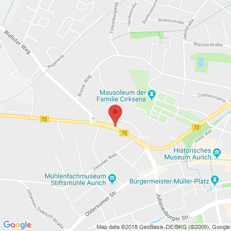 Position der Autogas-Tankstelle: AVIA Tankstelle in 26632, Ihlow-Riepe