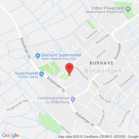 Position der Autogas-Tankstelle: AVIA Tankstelle in 26969, Butjadingen