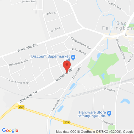 Position der Autogas-Tankstelle: Tank Center Schmidt in 29683, Bad Fallingbostel