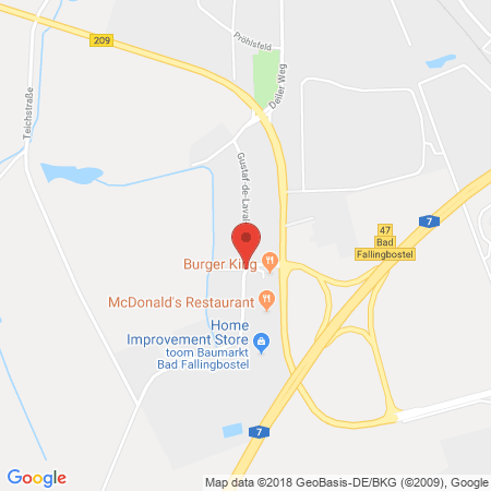 Position der Autogas-Tankstelle: Tankstelle Bad Fallingbostel in 29683, Bad Fallingbostel