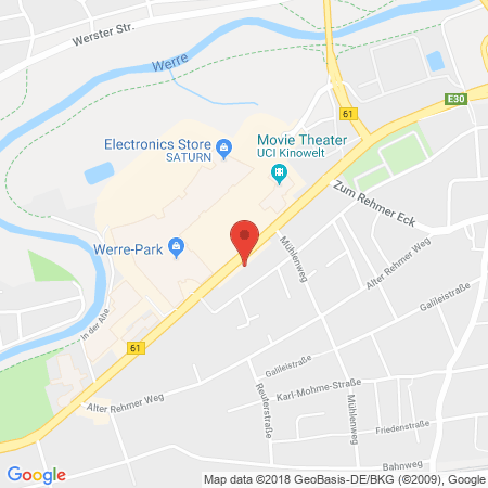Standort der Autogas Tankstelle: Aral Tankstelle Karin Lacour in 32547, Bad Oeynhausen