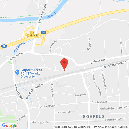 Standort der Autogas Tankstelle: Kohlenhof Gohfeld in 32584, Löhne-Gohfeld
