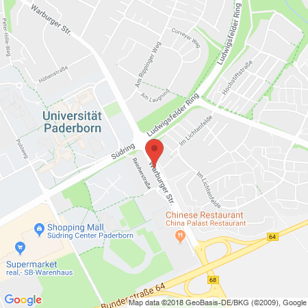 Standort der Autogas Tankstelle: Aral Station Lüke GbR in 33100, Paderborn