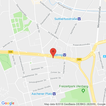 Standort der Autogas Tankstelle: TOTAL Station in 40223, Düsseldorf
