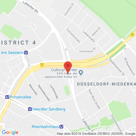 Standort der Autogas Tankstelle: ARAL Station in 40547, Düsseldorf