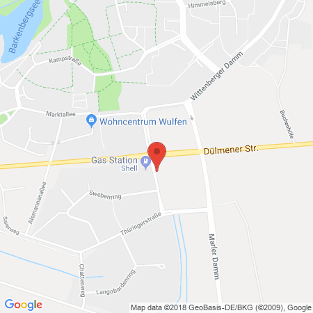 Position der Autogas-Tankstelle: Shell Station in 46286, Dorsten-Wulfen