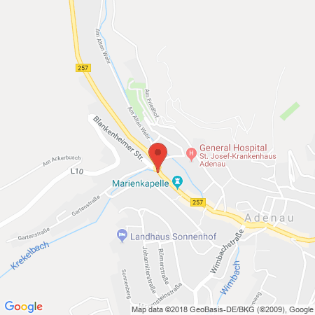 Position der Autogas-Tankstelle: ED-Tankstelle Leimbach in 53518, Leimbach