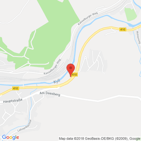 Position der Autogas-Tankstelle: Aral Tankstelle in 54568, Gerolstein