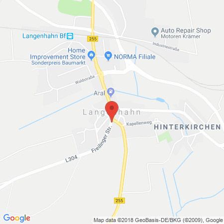 Position der Autogas-Tankstelle: Aral Tankstelle in 56459, Langenhahn