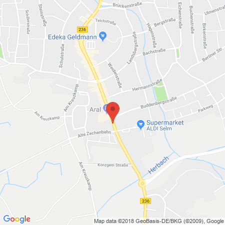 Standort der Autogas Tankstelle: ARAL Tankstelle in 59379, Selm