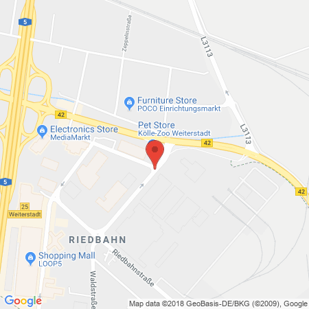 Position der Autogas-Tankstelle: Shell Station in 64331, Weiterstadt