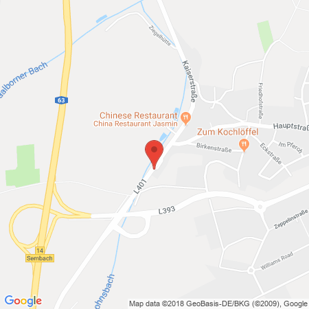 Position der Autogas-Tankstelle: KOWAGAS in 67681, Sembach