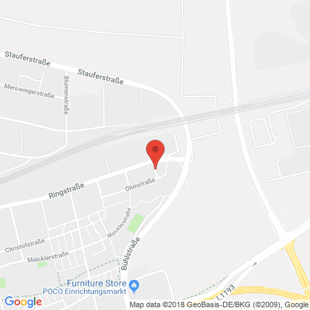 Position der Autogas-Tankstelle: Total Station in 70736, Fellbach