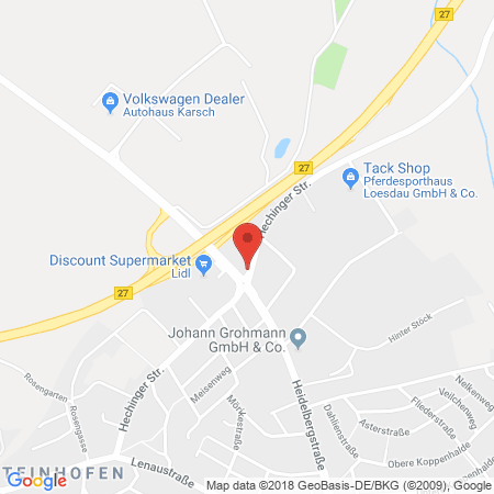 Position der Autogas-Tankstelle: ESSO-Tankstelle Tolstych/Francois in 72406, Bisingen