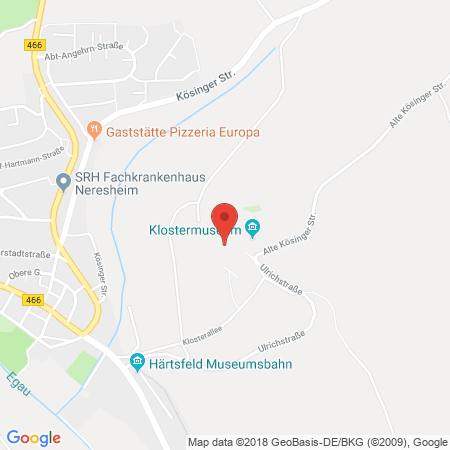 Position der Autogas-Tankstelle: Avia Tankstelle Klaus Weber in 73450, Neresheim