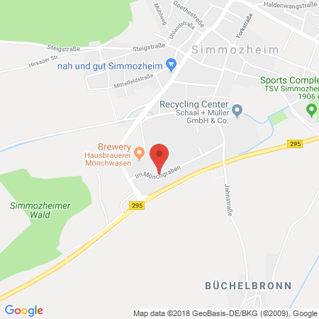 Position der Autogas-Tankstelle: Ernst Dittus Brennstoffe Automatentankstelle in 75397, Simmozheim