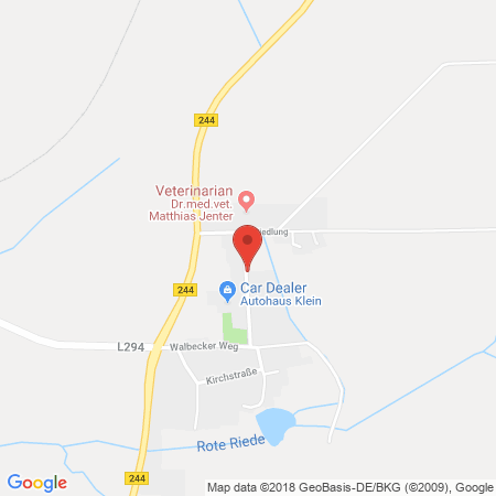 Position der Autogas-Tankstelle: Autohaus Klein in 38368, Mariental