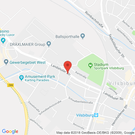 Position der Autogas-Tankstelle: OMV Tankstelle in 84137, Vilsbiburg