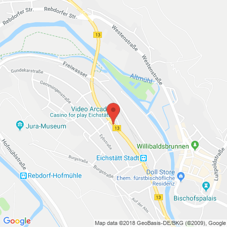 Standort der Autogas Tankstelle: OMV Tankstelle in 85072, Eichstätt