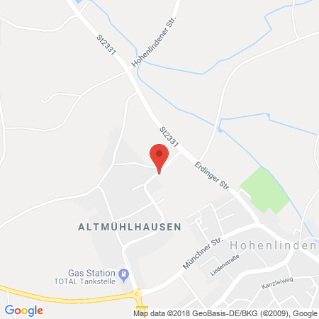 Position der Autogas-Tankstelle: SIT Tankstelle Hohenlinden in 85664, Hohenlinden