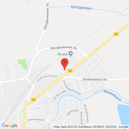Position der Autogas-Tankstelle: Autohaus Schlecht GmbH in 89420, Höchstädt