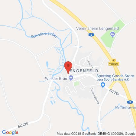 Position der Autogas-Tankstelle: Tankstelle Stiegler in 92355, Lengenfeld