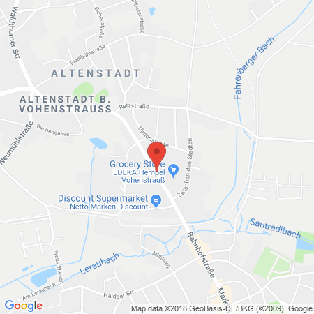 Position der Autogas-Tankstelle: Tankstop Dobner GmbH & Co. KG in 92648, Vohenstrauß