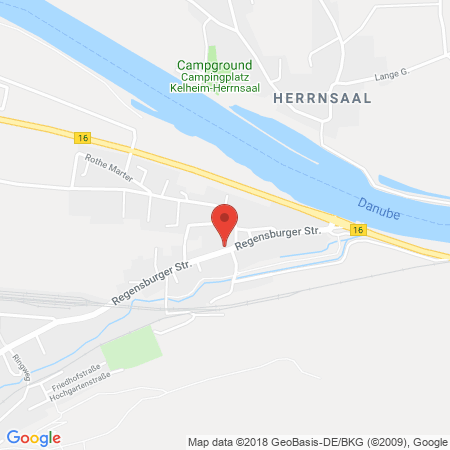 Position der Autogas-Tankstelle: Autohaus Kandler, Inh. Markus Eisvogel in 93342, Saal an der Donau