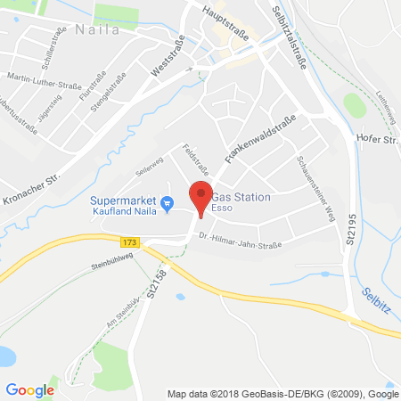 Position der Autogas-Tankstelle: ESSO Station Harry Findeis OHG in 95119, Naila