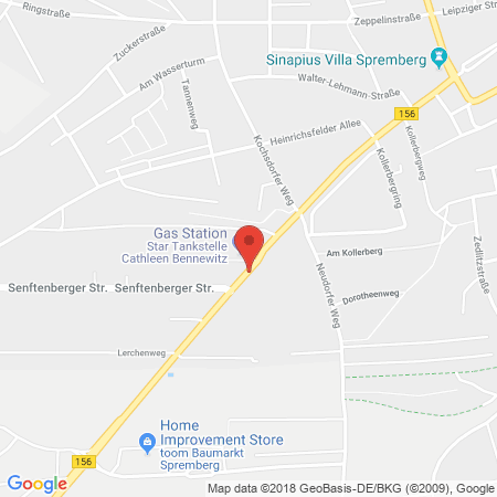 Standort der Autogas Tankstelle: Star Tankstelle in 03130, Spremberg